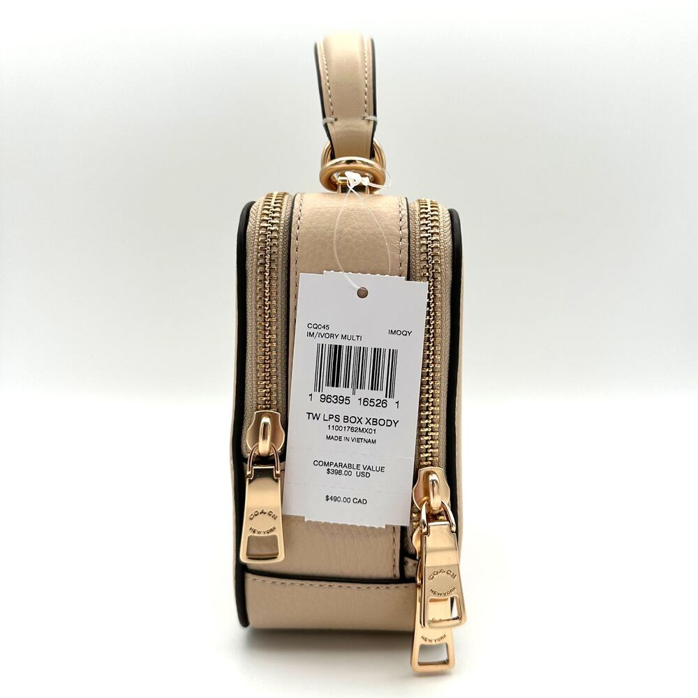 Coach X Tom Wesselmann Box Crossbody Ivory Leather CQ045 - Picture 5 of 8